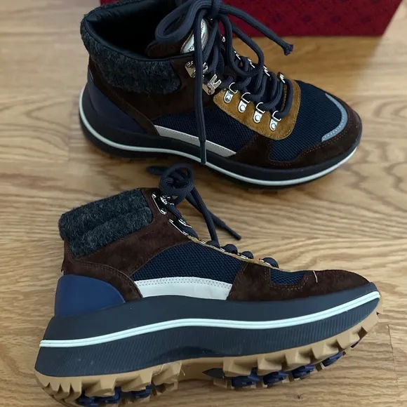 Tory Burch NIB Adventure Hiker Boots (8)