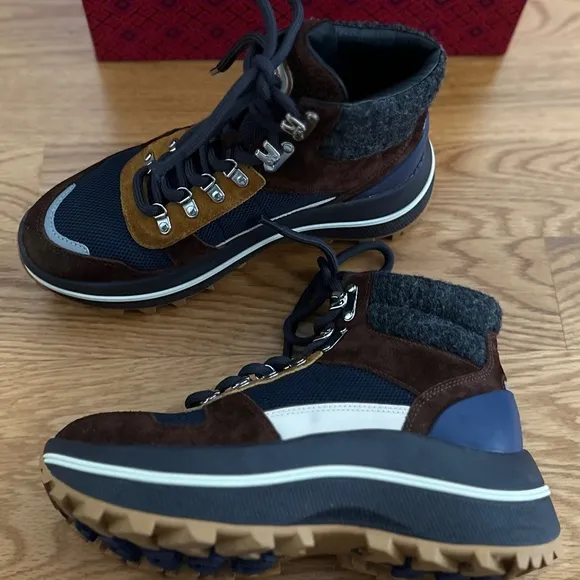 Tory Burch NIB Adventure Hiker Boots (8)