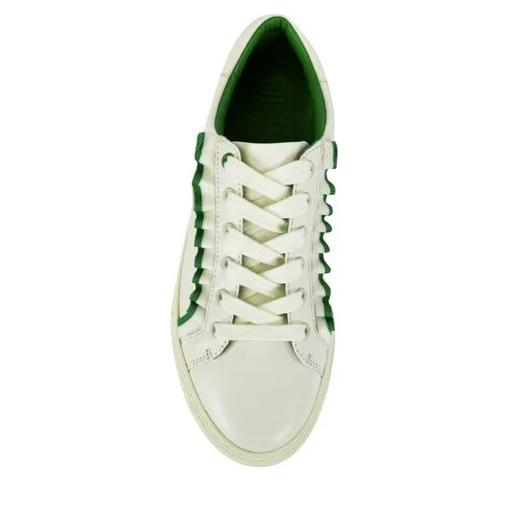 Tory Burch Ruffle Leather Sneaker Sport Shoes 8.5