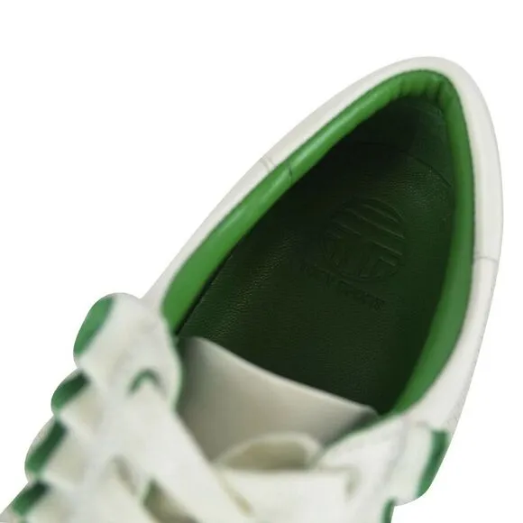 Tory Burch Ruffle Leather Sneaker Sport Shoes 8.5