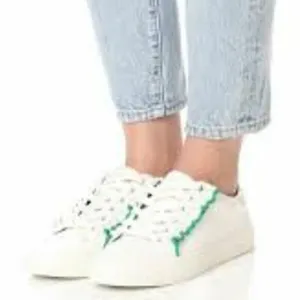 Tory Burch Ruffle Leather Sneaker Sport Shoes 8.5