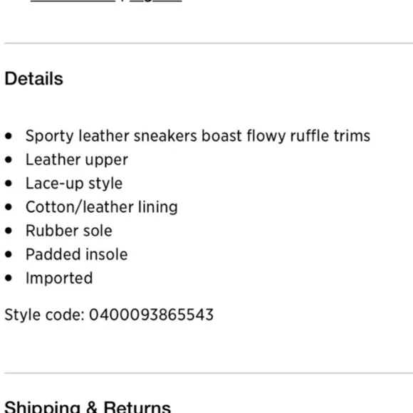 Tory Burch Sport | ruffle sneakers shoes
