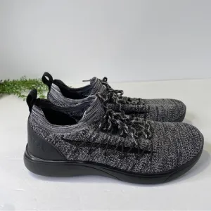 Traq by Alegria SYNQ Black &amp; Grey Comfort Walking Sneakers Size 38 8-8.5