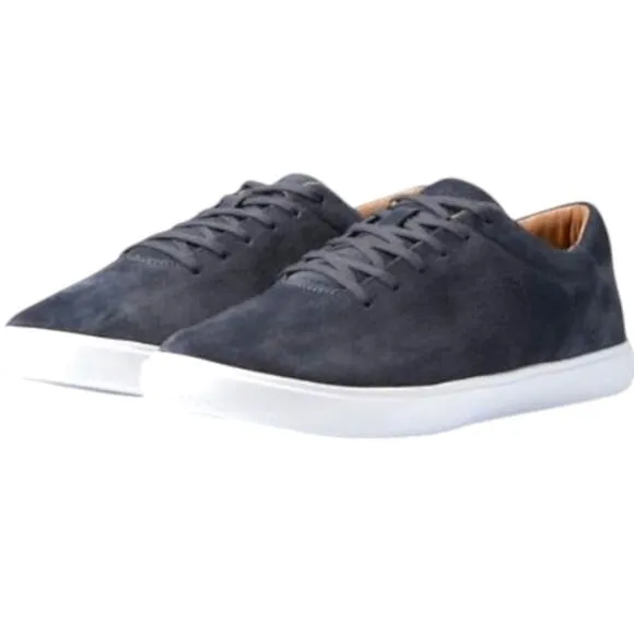 Travis Mathew Cuater Size 10.5 Grey Pinstripe Phenom Suede Sneakers Shoes