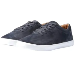 Travis Mathew Cuater Size 10.5 Grey Pinstripe Phenom Suede Sneakers Shoes