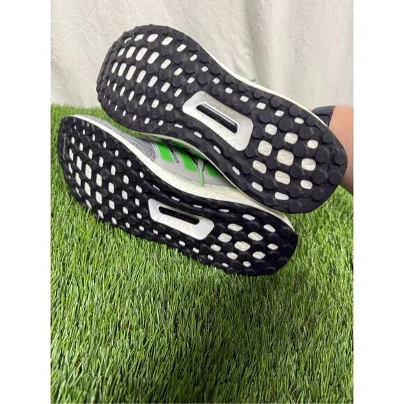 TRIED ON Adidas UltraBOOST 4.0 Men's Running Gray Green Shock Lime F35235