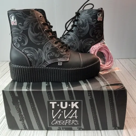 T.U.K. X SuicideGirls Viva Mondo Boots