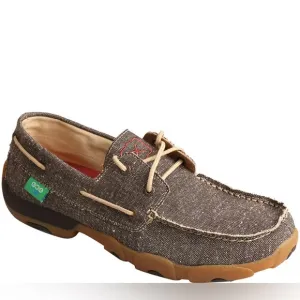 TWISTED X Men's Driving Moc Boat Shoes Eco Dust Size 8