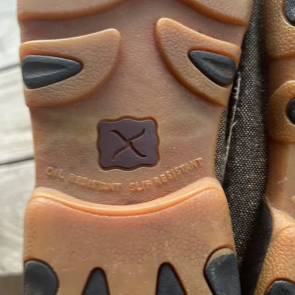 TWISTED X Men's Driving Moc Boat Shoes Eco Dust Size 8