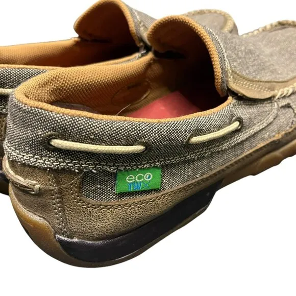Twisted X Men’s Slip-On Driving MOC Shoes  MDMS012 Size 11 M