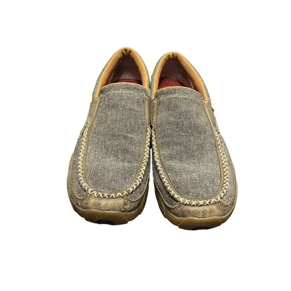 Twisted X Men’s Slip-On Driving MOC Shoes  MDMS012 Size 11 M
