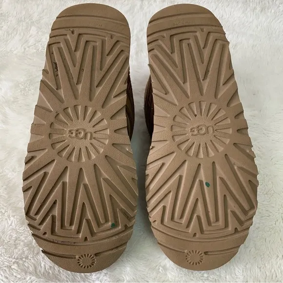 UGG 1118570 Men's Chestnut Brown Neumel SnapBack Tan Suede Boots Size 10