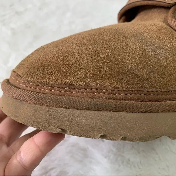 UGG 1118570 Men's Chestnut Brown Neumel SnapBack Tan Suede Boots Size 10