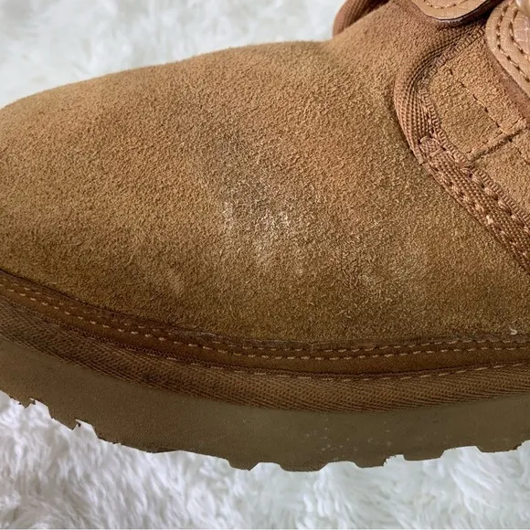 UGG 1118570 Men's Chestnut Brown Neumel SnapBack Tan Suede Boots Size 10