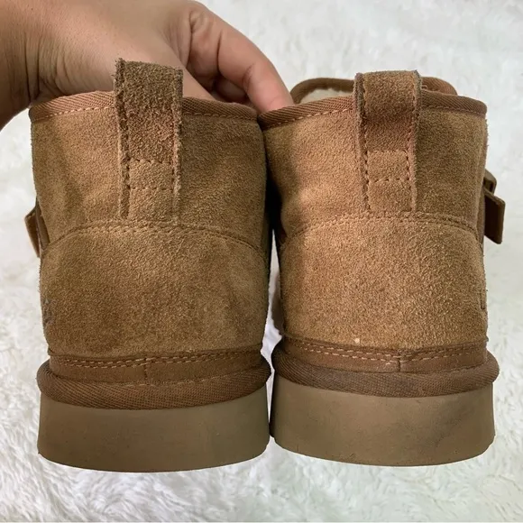 UGG 1118570 Men's Chestnut Brown Neumel SnapBack Tan Suede Boots Size 10