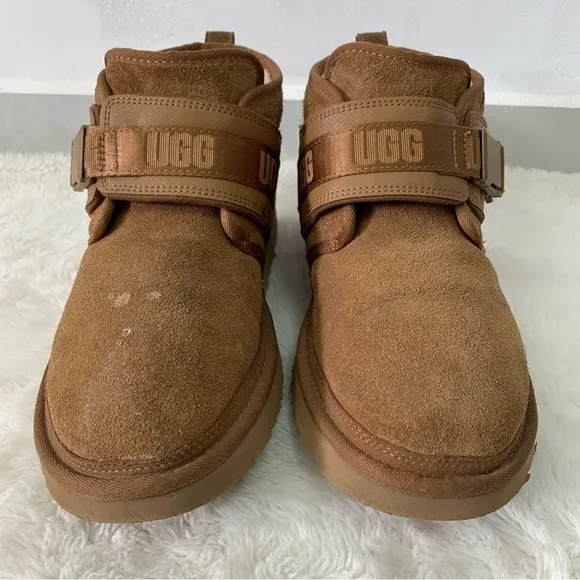 UGG 1118570 Men's Chestnut Brown Neumel SnapBack Tan Suede Boots Size 10
