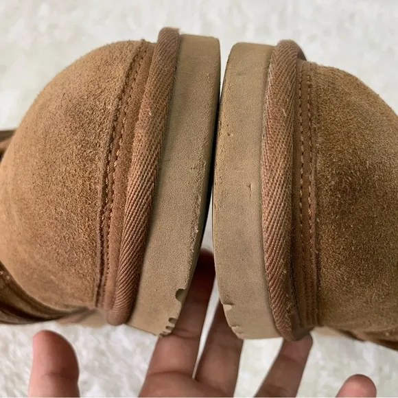 UGG 1118570 Men's Chestnut Brown Neumel SnapBack Tan Suede Boots Size 10
