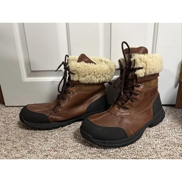 UGG Adirondack Half Lined Leather eVent Waterproof Vibram Boots USA Size 11