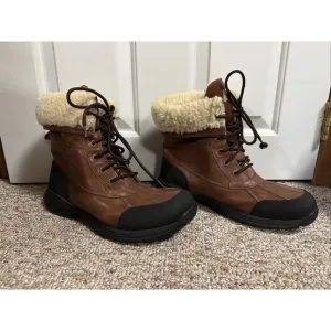 UGG Adirondack Half Lined Leather eVent Waterproof Vibram Boots USA Size 11
