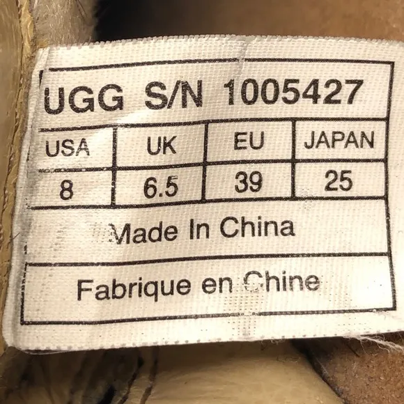UGG Anila Black Leather Slip on Winter Clog Shoes 8