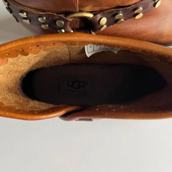 UGG Australia Darling Harness Women's Ankle Boot Whiskey Brown Size 6
