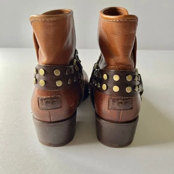 UGG Australia Darling Harness Women's Ankle Boot Whiskey Brown Size 6