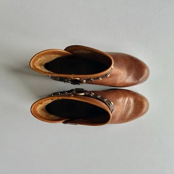 UGG Australia Darling Harness Women's Ankle Boot Whiskey Brown Size 6