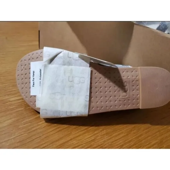 UGG Australia Girls 3 Fonda Sandals Girls 3 Pom-pom Glitter Open-toe Kids Shoes