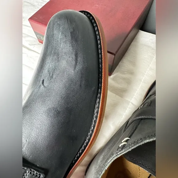 UGG Australia Graham Black Leather Monk Strap Boots