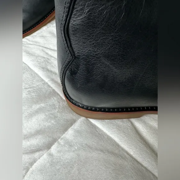 UGG Australia Graham Black Leather Monk Strap Boots