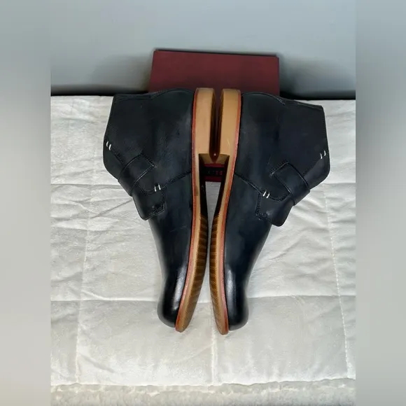 UGG Australia Graham Black Leather Monk Strap Boots