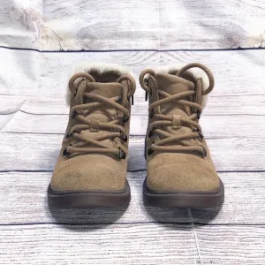 Ugg Australia Kids Tan Azell Hiker Suede Ankle Winter Boots shoes Size 11Toddler