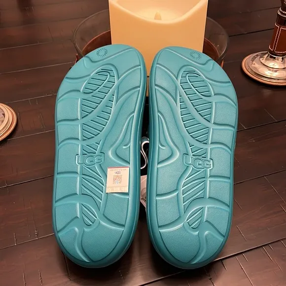 Ugg Australia Sport Yeah Slides Sandals Shoes New Teal Women’s Size 9