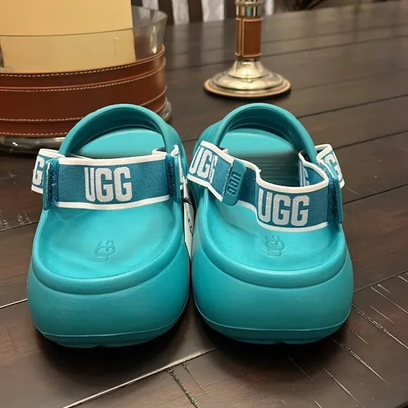 Ugg Australia Sport Yeah Slides Sandals Shoes New Teal Women’s Size 9