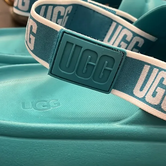 Ugg Australia Sport Yeah Slides Sandals Shoes New Teal Women’s Size 9