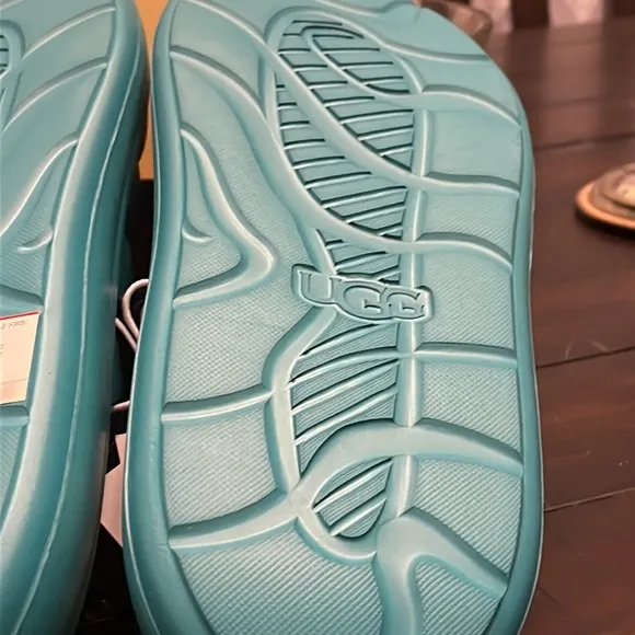 Ugg Australia Sport Yeah Slides Sandals Shoes New Teal Women’s Size 9
