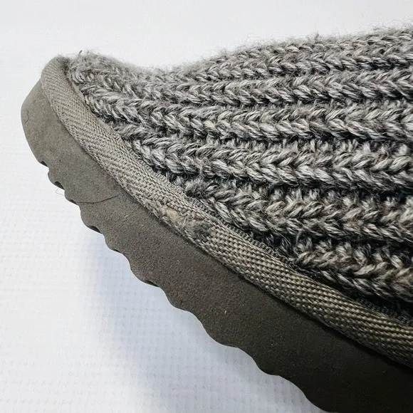 UGG AUSTRALIA WOMEN'S CARDY SWEATER STYLE KNIT MID CALF BOOTS IN GRAY 8 M $150