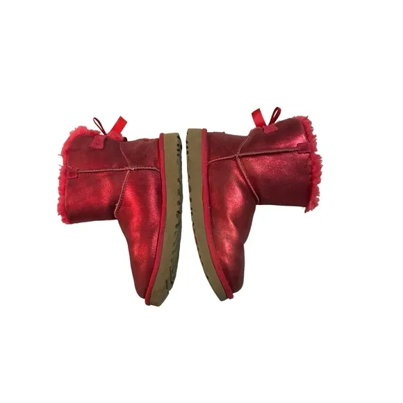UGG Bailey Bow Glisten Pink Boots