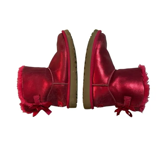 UGG Bailey Bow Glisten Pink Boots
