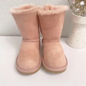 Ugg Bailey Bow II Girls Pink Boot Size 12