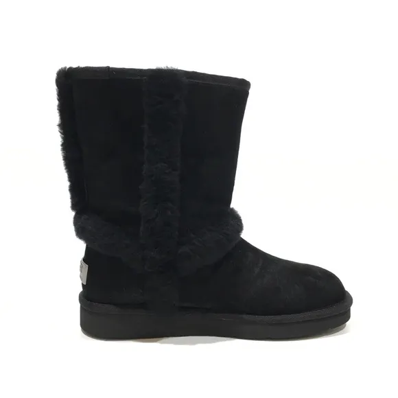 UGG Carter Boots -Water Resistant Black Suede -US 7 -NEW