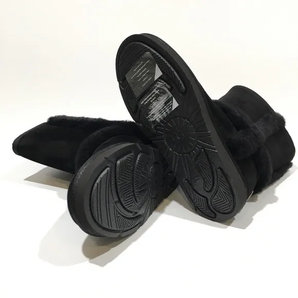 UGG Carter Boots -Water Resistant Black Suede -US 7 -NEW