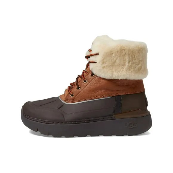 UGG City Butte Men Size 11.5 Waterproof Worchester Brown Leather Wool Boots New