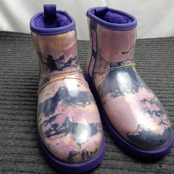UGG Classic Clear Marble Women Mini Boot Purple