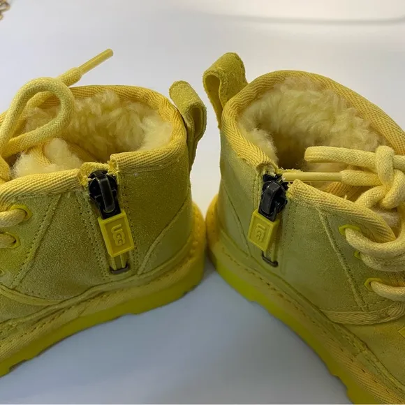 UGG Classic Toddler Neumel II Suede Boots Samba Yellow Winter Wool Chukka Kids 7