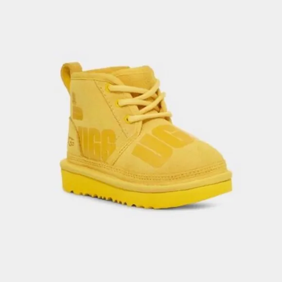 UGG Classic Toddler Neumel II Suede Boots Samba Yellow Winter Wool Chukka Kids 7