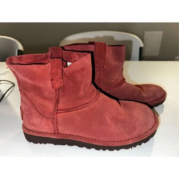 UGG Classic Unlined Mini Red Clay Boots Size 6