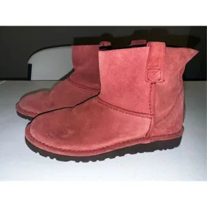 UGG Classic Unlined Mini Red Clay Boots Size 6