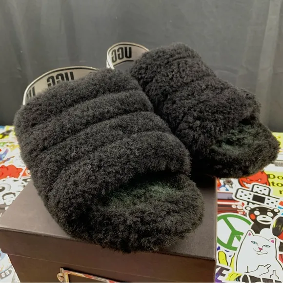 UGG Fluff Yeah Fur Slippers Size 9 Women's