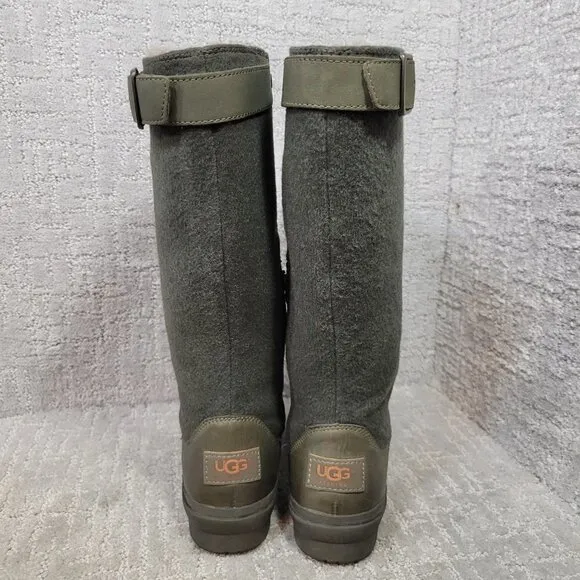 UGG Janina Women's Size 6 US Olive Green Knee High Waterproof Rain Boots 1017387